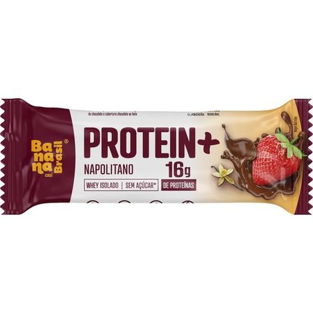 Barra proteica banana brasil protein+ napolitano 50g