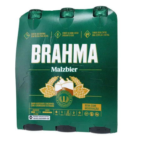 Cerveja Brahma Malzbier Long Neck 355ml C/6 360-19