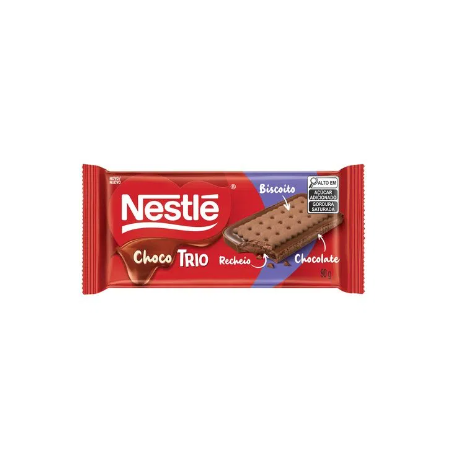 Chocolate ao leite chocobiscuit nestle 90g