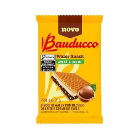 WAFER SNACK BAUDUCCO 20G AVELA & CREME