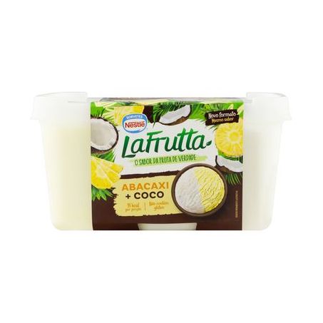 SORVETE LAFRUTA 1,L ABACAXI/COCO