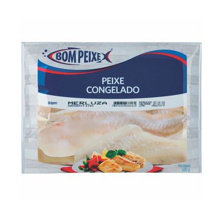Filé De Merluza Argentina Congelado Bom Peixe 500g