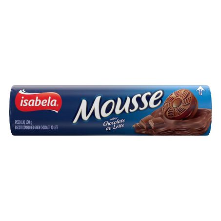 Biscoito isabela mousse chocolate com leite 130 gr