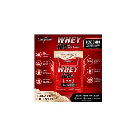 Whey 100% Gelato Di Latte Sachê Integral Médica 30g 360-2