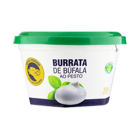 Queijo Burrata de Búfala Ao Pesto Búfalo Dourado 120G