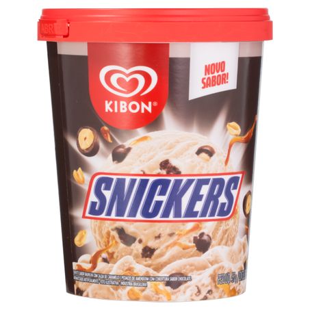 SORVETE BAUNILHA SNICKERS KIBON