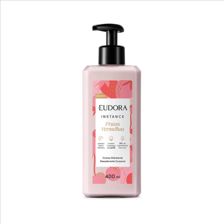 Loçao Hidr. Eudora 400ml Frutas Vermelhas