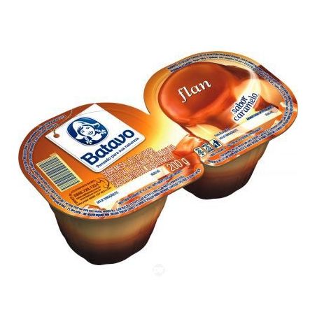Sobremesa batavo flan baunilha e caramelo 200g
