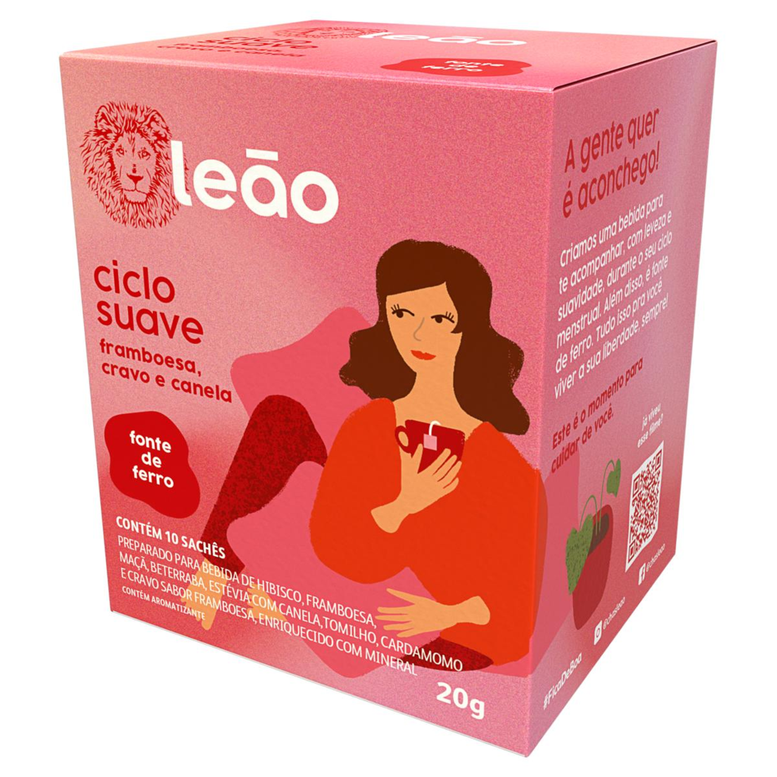 Chá Leão 20g - Ciclo Suave - Sabores - Com 10 Saquinhos