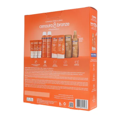 Protetor solar corporal cenoura e bronze 360-21