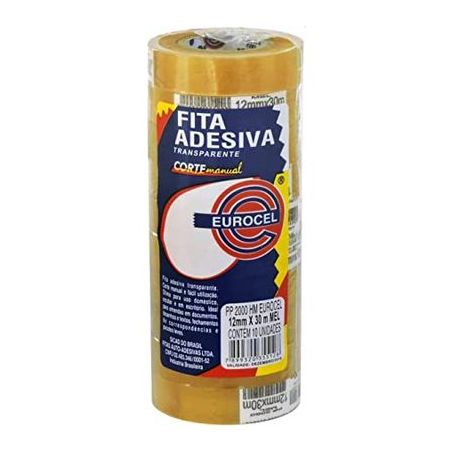 FITA TRANSPARENTE 12MMX10M EUROCEL