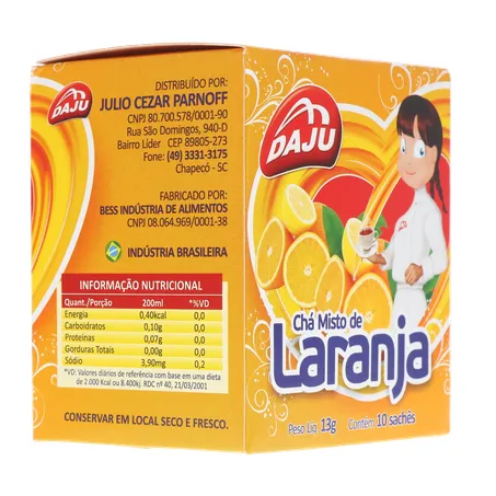 Cha daju laranja 10sc 360-31
