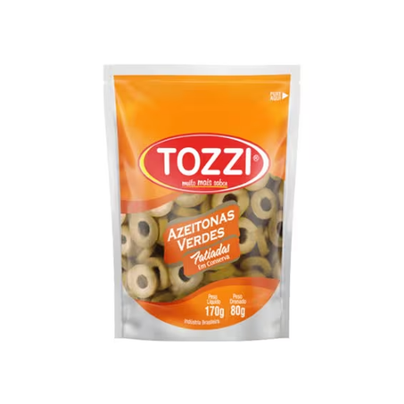 AZEITONA TOZZI VERDE FATIADA SACHE 80G