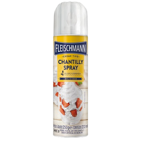Creme chantilly fleischmann 232ml spray