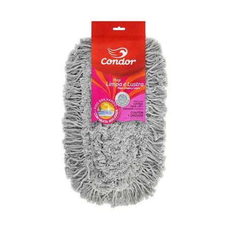 Esfregão Condor Mop Plano Algodão com Cabo 1UN