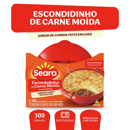 Escondidinho de Batata com Carne Moída Seara na Panelinha Pote 300g