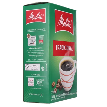 CAFÉ PÓ MELITTA TRADICIONAL VÁCUO 250G 360-30