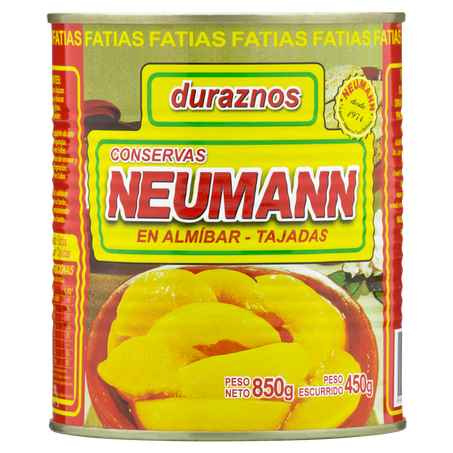 pêssego Neumann Fatias Lata 450g 