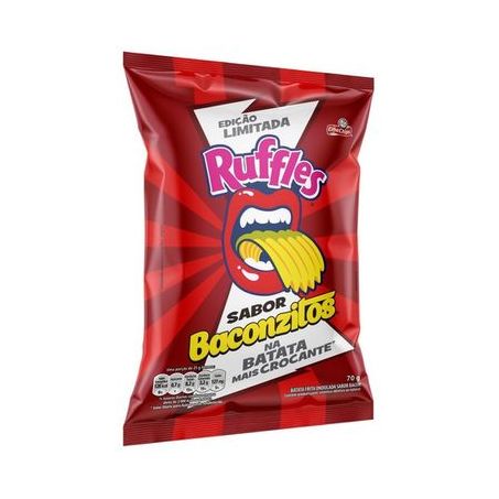 Batata ruffles 70g sabor baconzitos