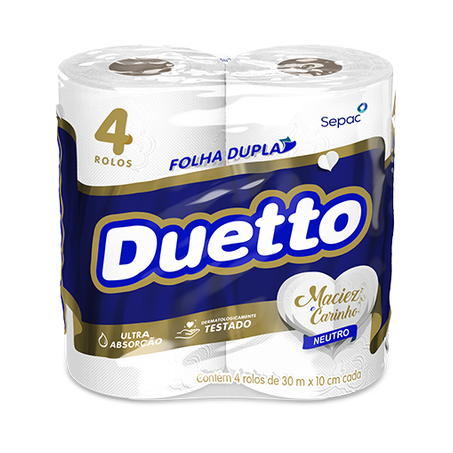 PAPEL HIG DUETTO 4X30M NEUTRO