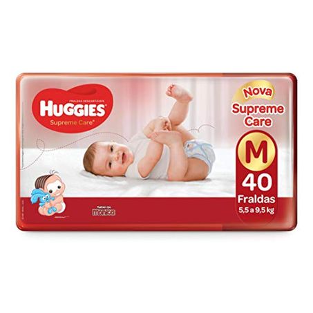 FRALDA HUGGIES SUPREME MEGA M 40UN