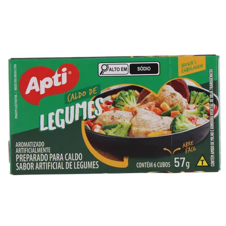CALDO DE LEGUMES EM CUBO APTI 57G 360-0