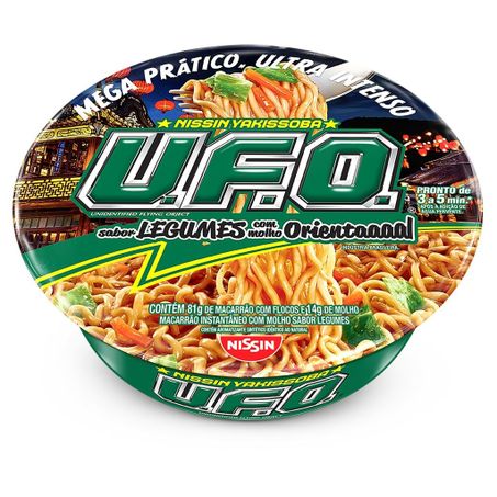 YAKISSOBA LEGUMES C/MOLH ORIENT U.F.O NISSIN 