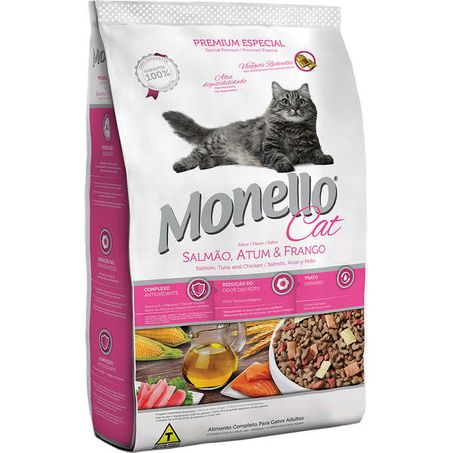 RACAO MONELLO PREMIUM CAT 1KG...