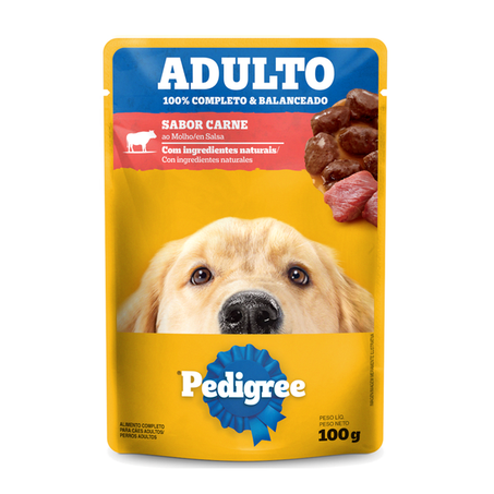 PEDIGREE AD MÉDIO/GRANDE CARNE/MOLHO 100G