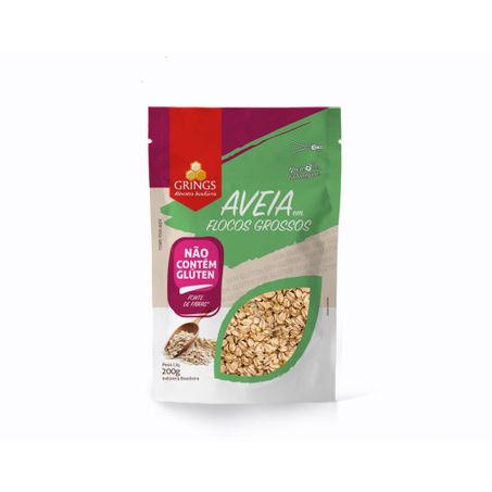 AVEIA FLOCOS GROSSOS GRINGS S/G 200G