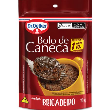 MISTURA P/BOLO DE CANECA DR.OETKER BRIGADEIRO SACHÊ 70G