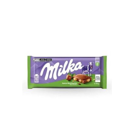 Chocolate ao leite milka whole hazelnut