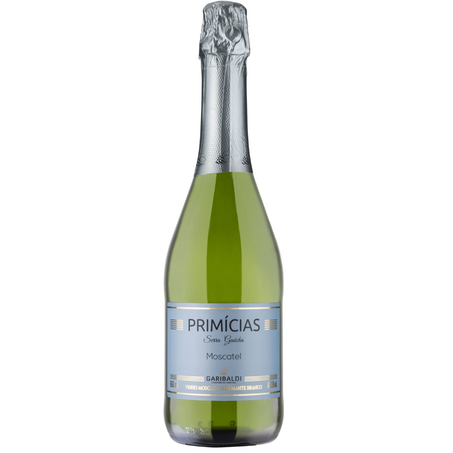 Espumante garibaldi 660ml primícias moscatel branco