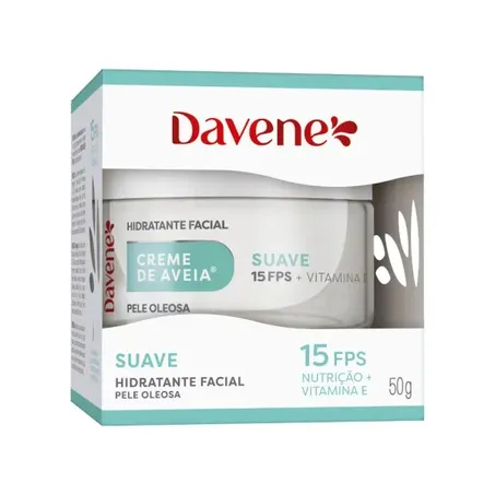 CREME AVEIA DAVENE FACIAL SUAVE PELE OLEOSA 50G