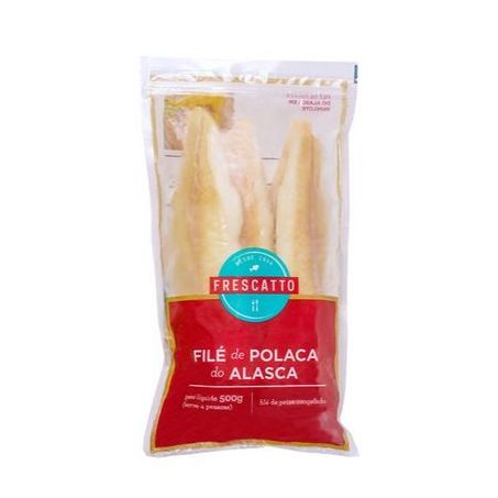 FILÉ DE POLACA FRESCATTO DO ALASCA CONGELADO 500G