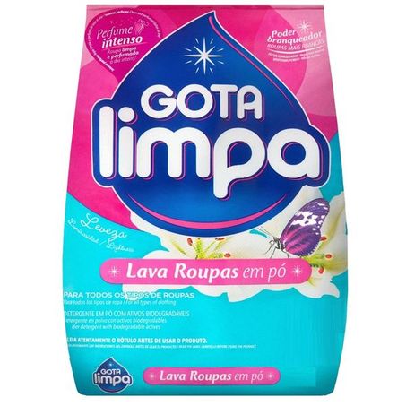 LAVA ROUPAS PÓ GOTA LIMPA LEVEZA 800G