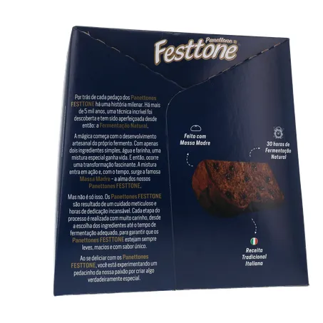 Panettone Duplo Chocolate Festtone 400G 360-26