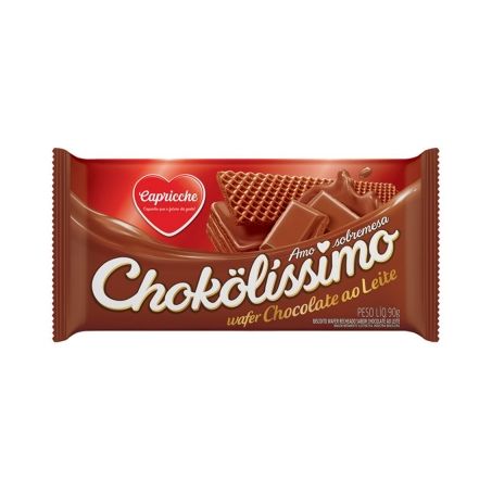 Biscoito Capricce Wafer Chokol Ao Leite 90G