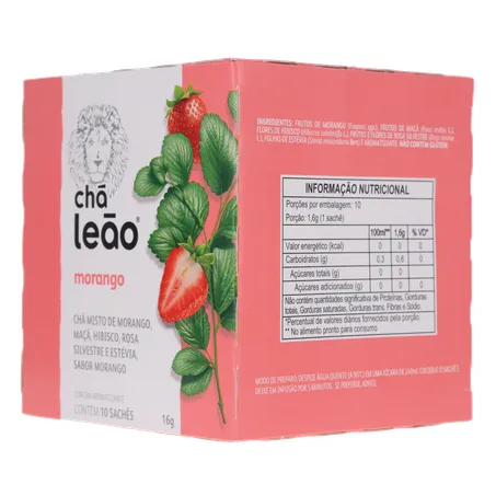 Chá Leão Morango Sachê 10UN 360-5