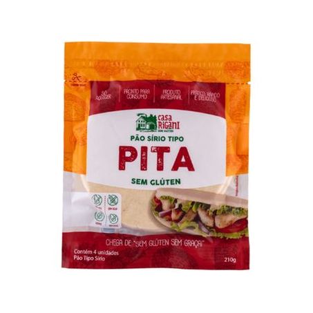 Pao sirio tipo pita s/gluten 200g