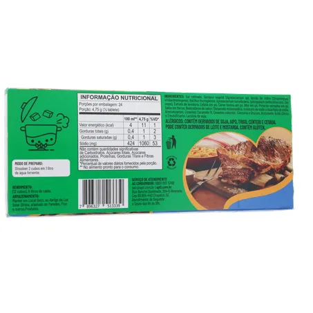 CALDO DE COSTELA EM CUBO APTI CAIXA 114G 360-16