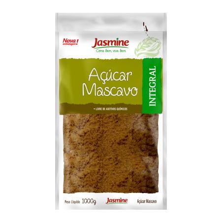 Açúcar mascavo jasmine 1kg
