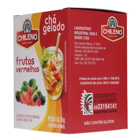 Cha chileno gelado frutas vermelhas 15g 360-23
