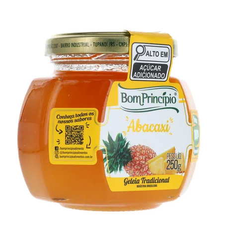 GELEIA TRADICIONAL DE ABACAXI 250G BOM PRINCIPIO 360-33