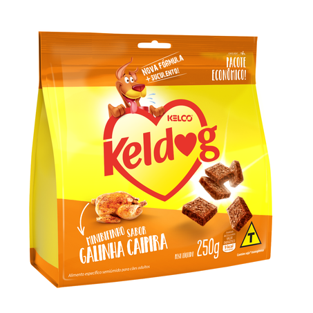 Raçao Kel Dog Bifinhos 250g Frango Grelhado