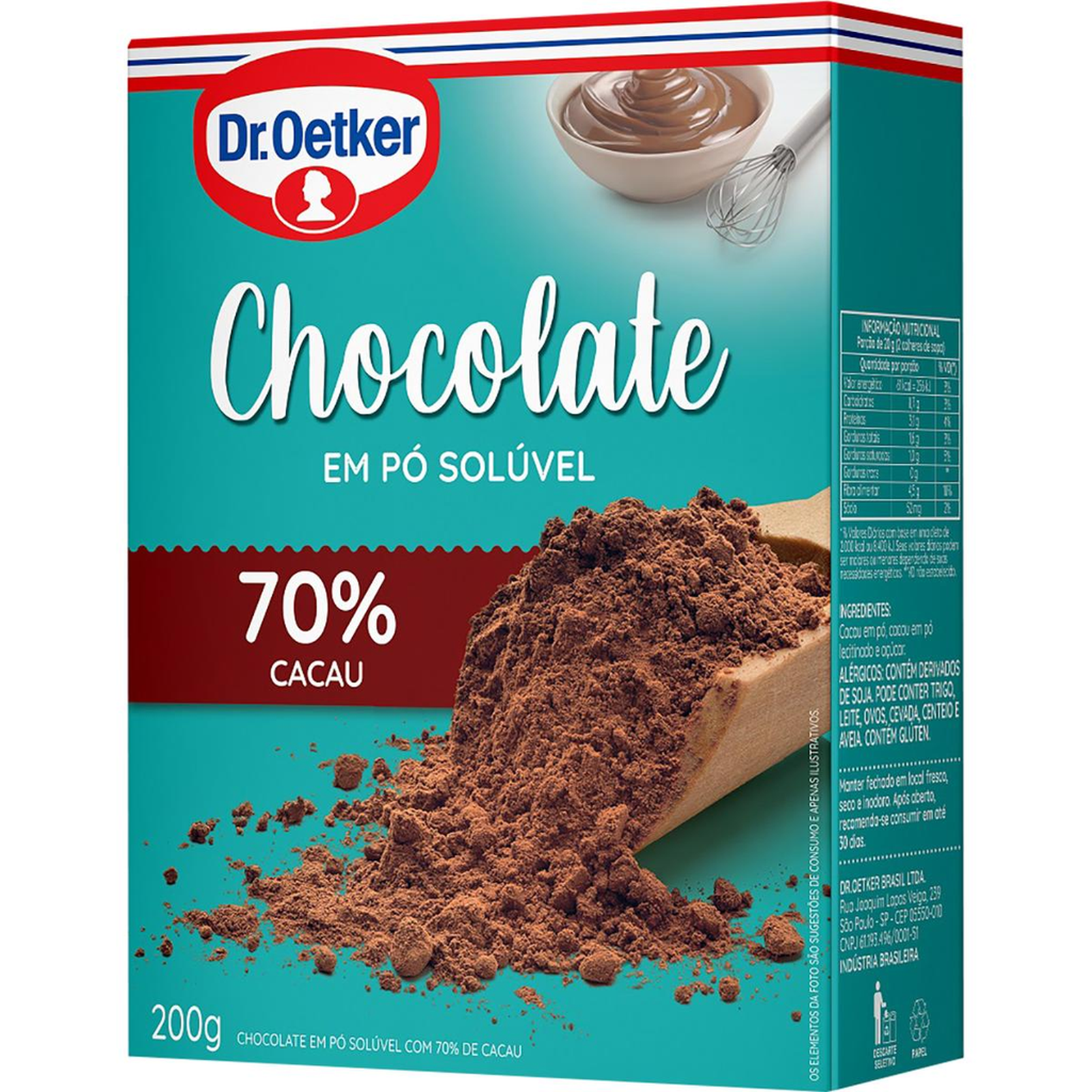 Chocolate em Pó Dr. Oetker 200g - 70% Cacau