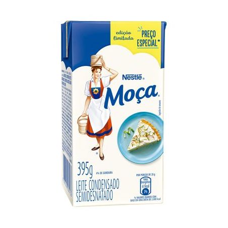 Leite condensado moca 395g semidesnatado tp