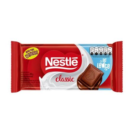 Nestlé Chocolate Classic 80G Ao Leite