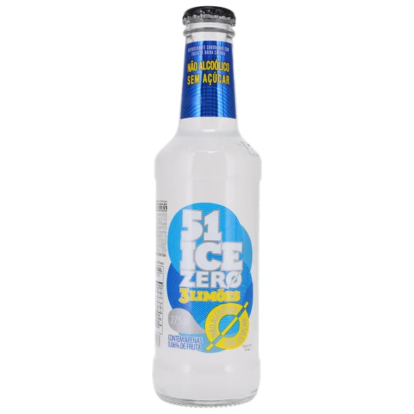 Ice 51 Zero Sem Alcoól 3 Limões Long Neck 275ml | SuperAlfa