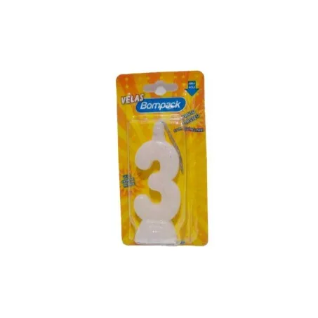 Vela aniversario especial bompack nº 3